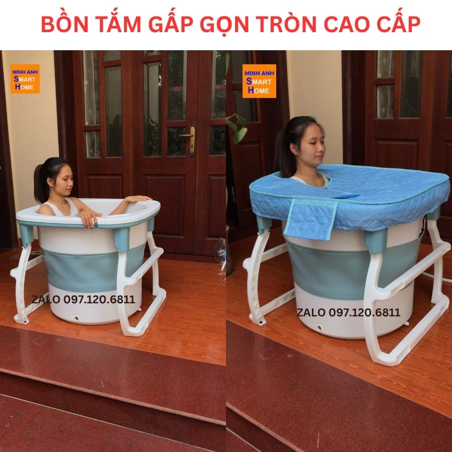 Bồn tắm xếp gọn tròn cao cấp